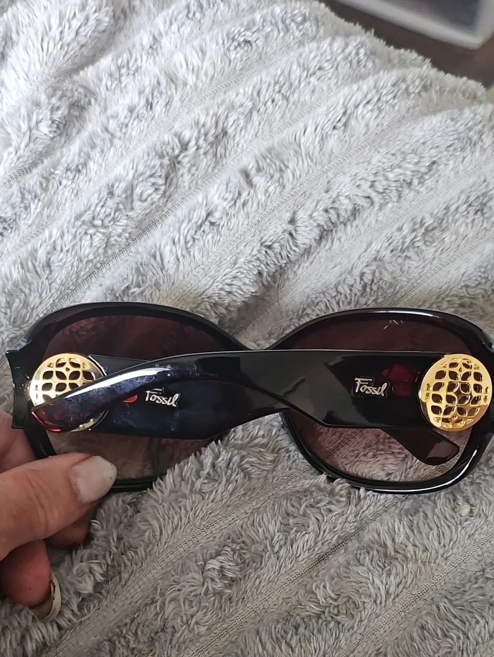 Fossil oversized butterfly or modified wrap sunglasses Vintage And RARE!!!